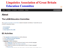 Tablet Screenshot of lagb-education.org